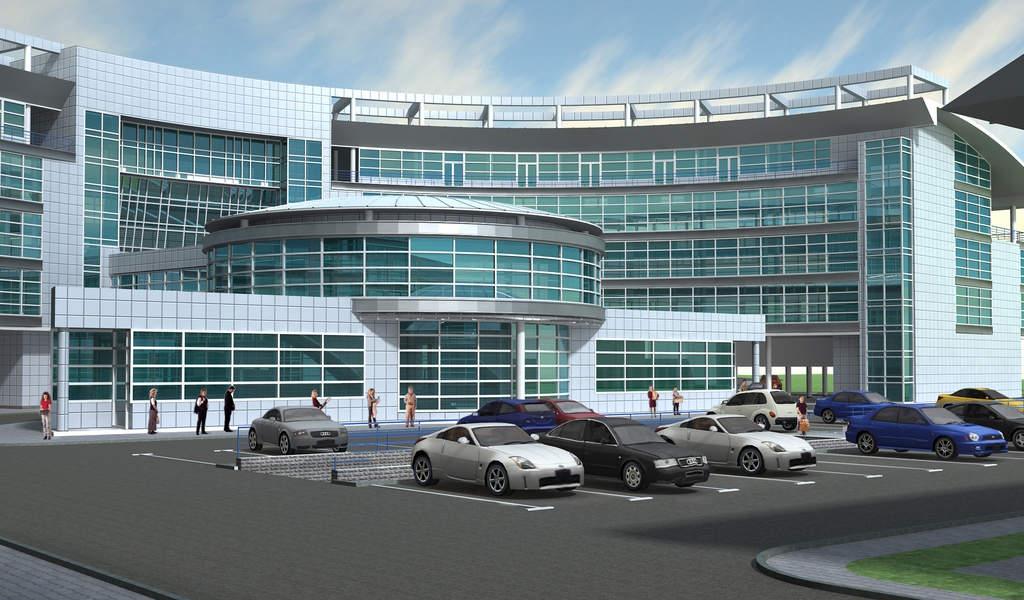 Rehabilitation and entertainment center with administration block on Avenue Nezavisimosti 86a, Minsk